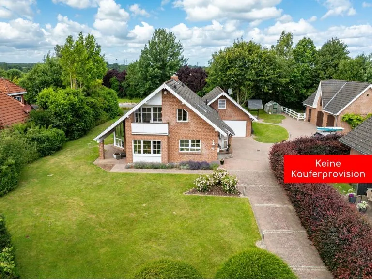 Moellerherm Immobilien - Immobilienangebot - Heilshoop - Alle - Exklusives Anwesen am Feldrand in Heilshoop mit Panoramablick, Teich & Stallgebäude