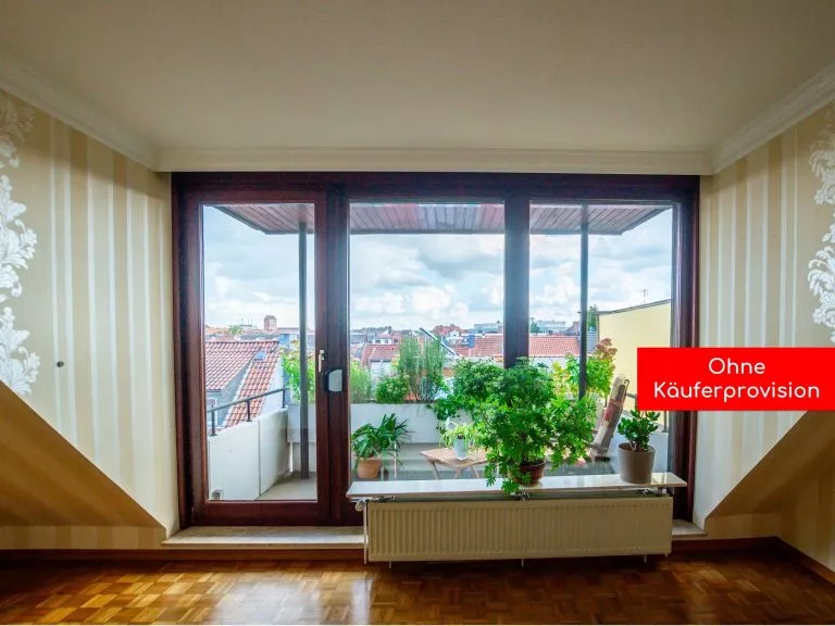 Moellerherm Immobilien - Immobilienangebot - Bremen / Findorff - Alle - Gemütliche 3-Zimmer-Dachgeschoss-Wohnung mit Loggia und Aufzug in zentraler Lage in Findorff
