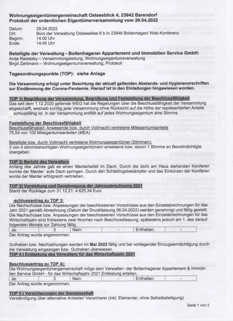 Moellerherm Immobilien - Immobilienangebot - Dassow/ Barendorf - Alle - Gemütliche Ferienwohnung unter Reet- nur wenige Minuten von der Ostsee entfernt
