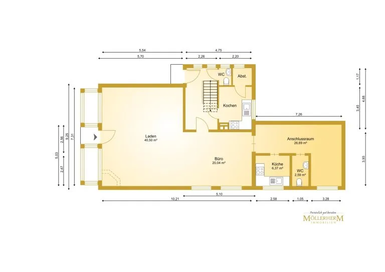 Moellerherm Immobilien - Immobilienangebot - Lensahn - Alle - Eckgebäude mit zwei Läden und zwei Wohnungen im Zentrum von Lensahn (JNKM 21.253 € Faktor 12,5)
