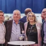 IHK Lübeck Neujahrempfang 2026, vl. Tom Giesler, Leo Möllerherm, Annegret Möllerherm, Johannes Möllerherm