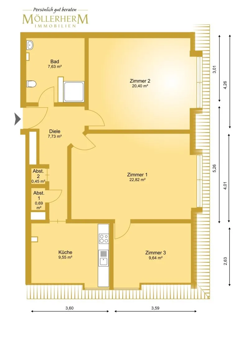 Moellerherm Immobilien - Immobilienangebot - Eutin - Alle - Finden Sie Ihren Lieblingsplatz – Individuelles Wohnen ohne Balkon in der Parkwohnanlage Wilhelmshöhe in Eutin