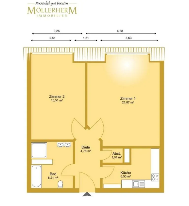 Moellerherm Immobilien - Immobilienangebot - Eutin - Alle - Finden Sie Ihren Lieblingsplatz – Individuelles Wohnen ohne Balkon in der Parkwohnanlage Wilhelmshöhe in Eutin