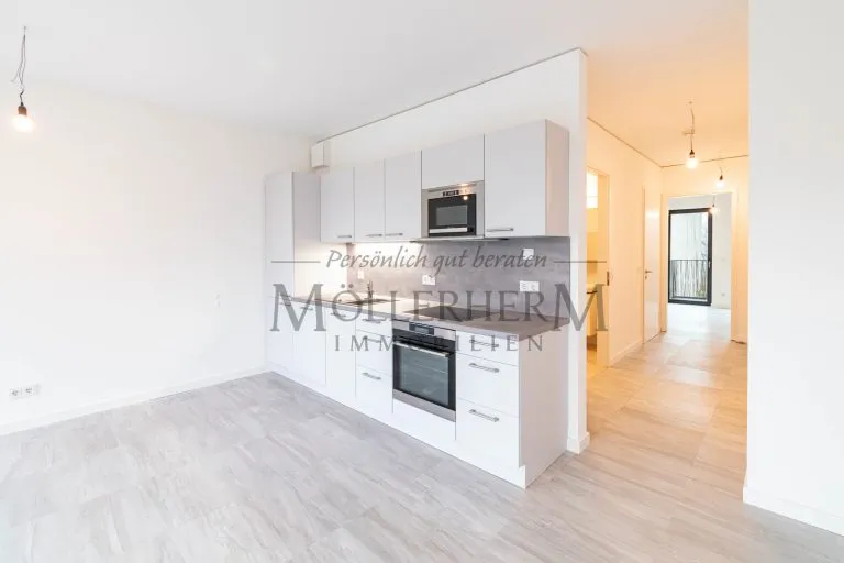 Moellerherm Immobilien - Immobilienangebot - Berlin - Alle - Moderne Neubauwohnung in Berlin-Mitte mit Einbauküche, 2 Balkonen und Blick ins Grüne