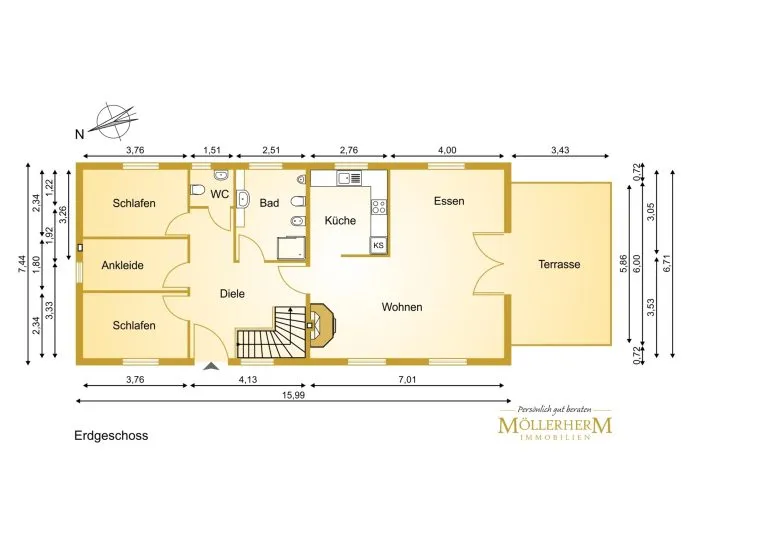 Moellerherm Immobilien - Immobilienangebot - Lensahn - Alle - Gepflegter Bungalow mit ca. 92 m² Wohnfläche und wohnlich ausgebautem Vollkeller