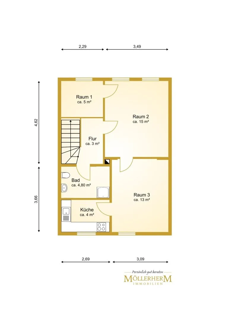 Moellerherm Immobilien - Immobilienangebot - Lübeck - Alle - Voll vermietetes Mehrfamilienhaus in Lübeck-St. Lorenz Süd – attraktive Kapitalanlage mit drei Wohneinheiten und Gartennutzung